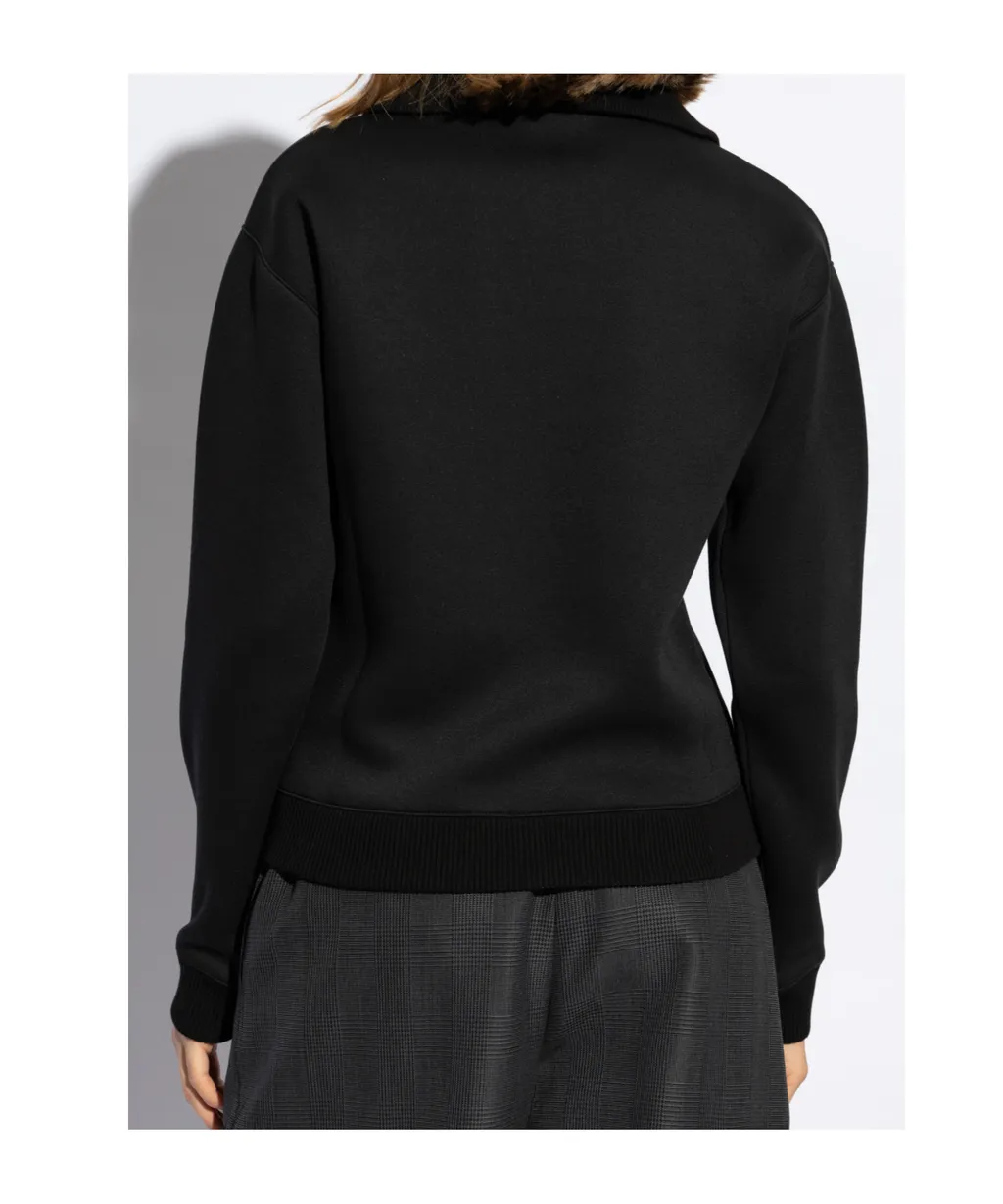 Logo Detailed Half-Zip Sweatshirt