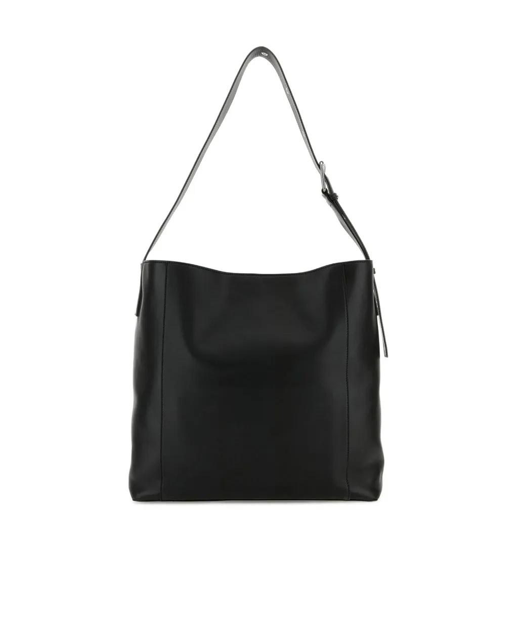 Pendant Logo Printed Shoulder Bag