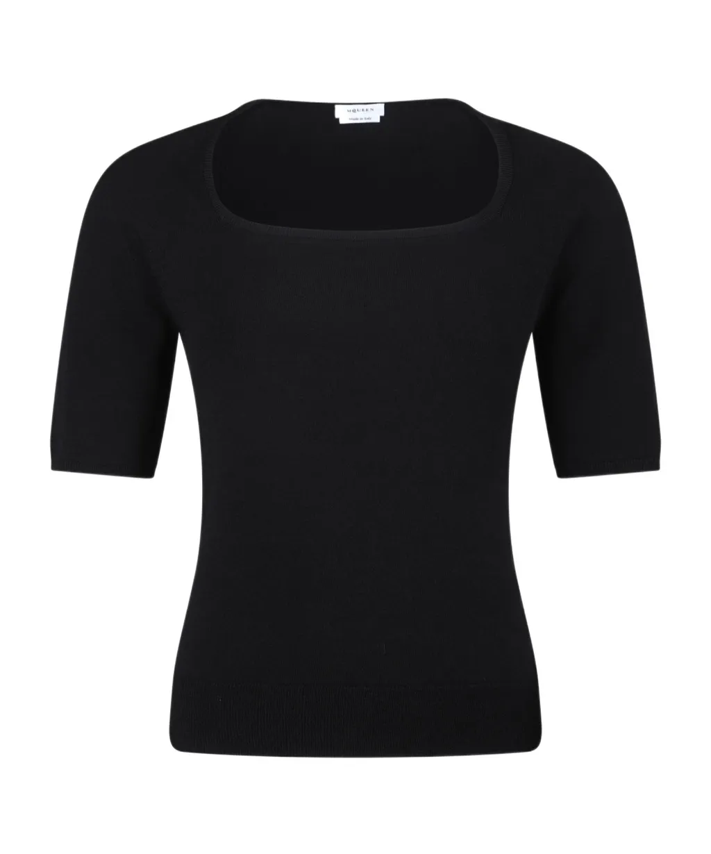 Short Sleeved Ribbed Top