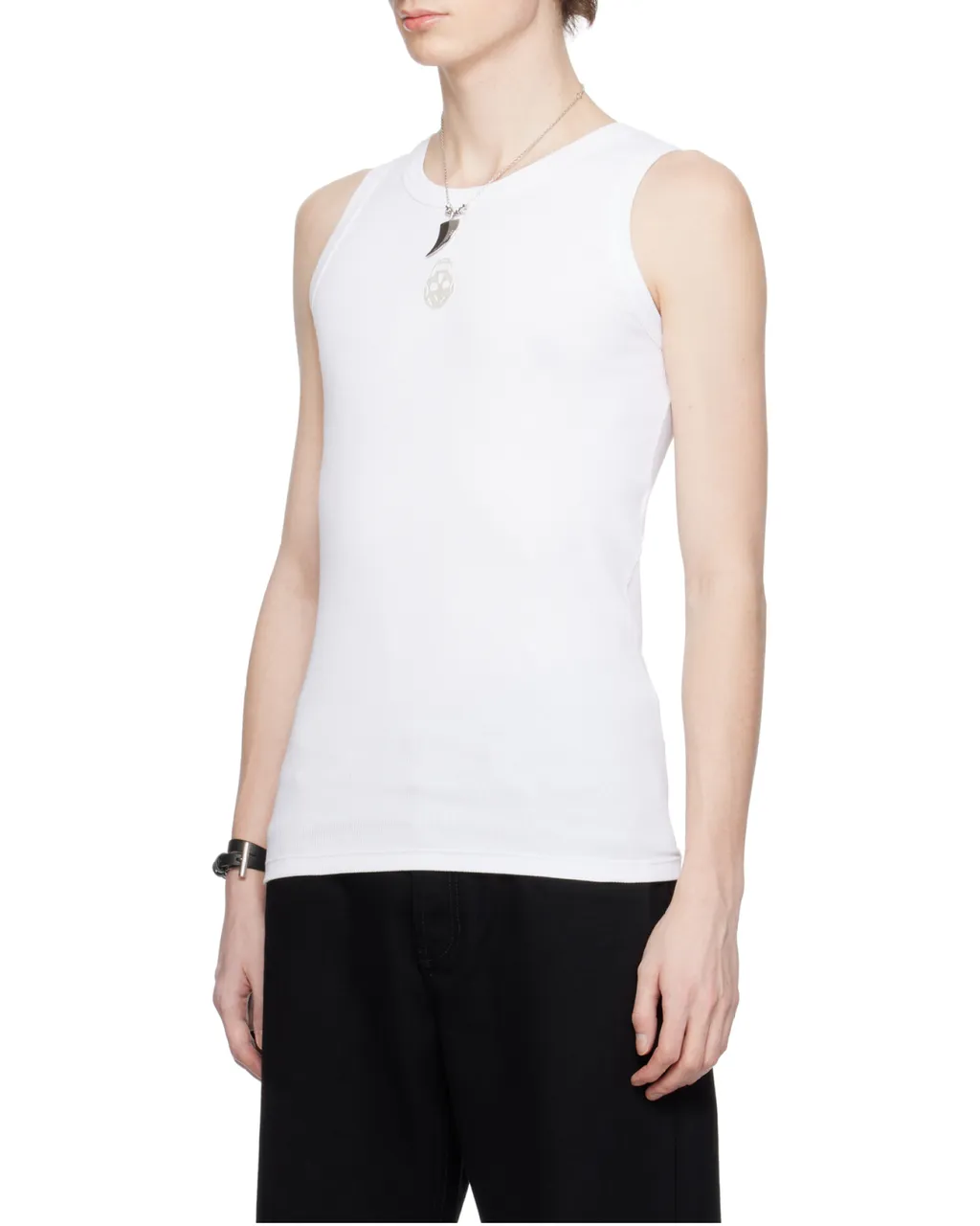 Skull Ribbed Tank Top