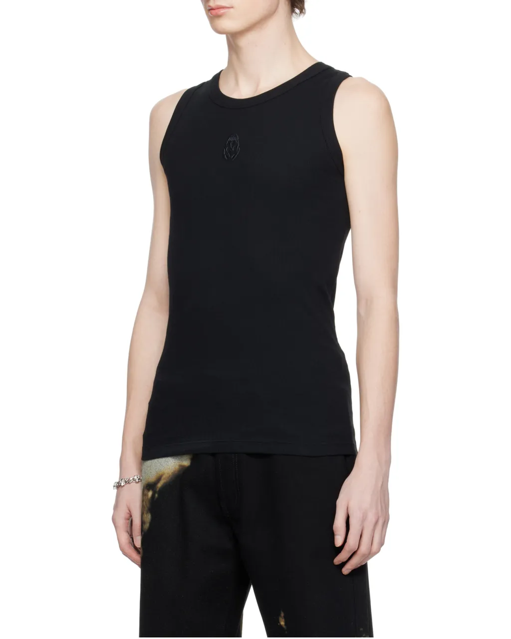 Skull Ribbed Tank Top