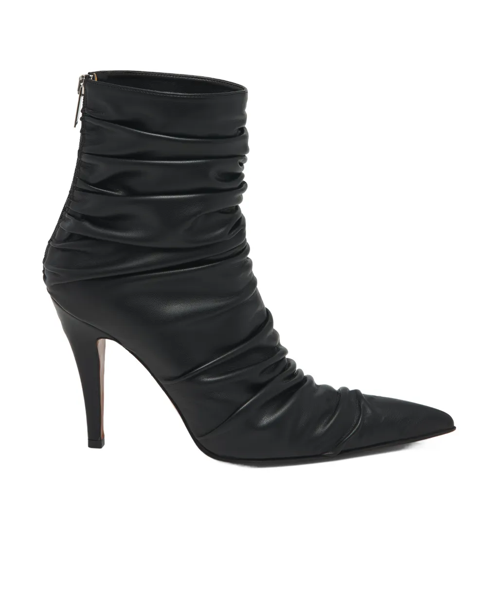 Birdee Ruched Pointed-Toe Boots
