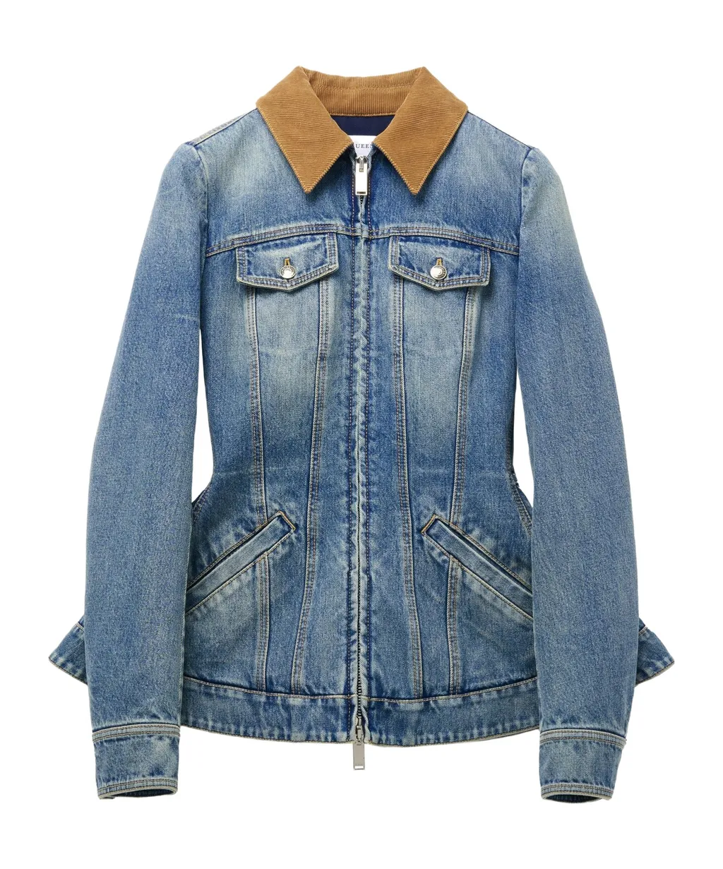 Peplum Denim Jacket