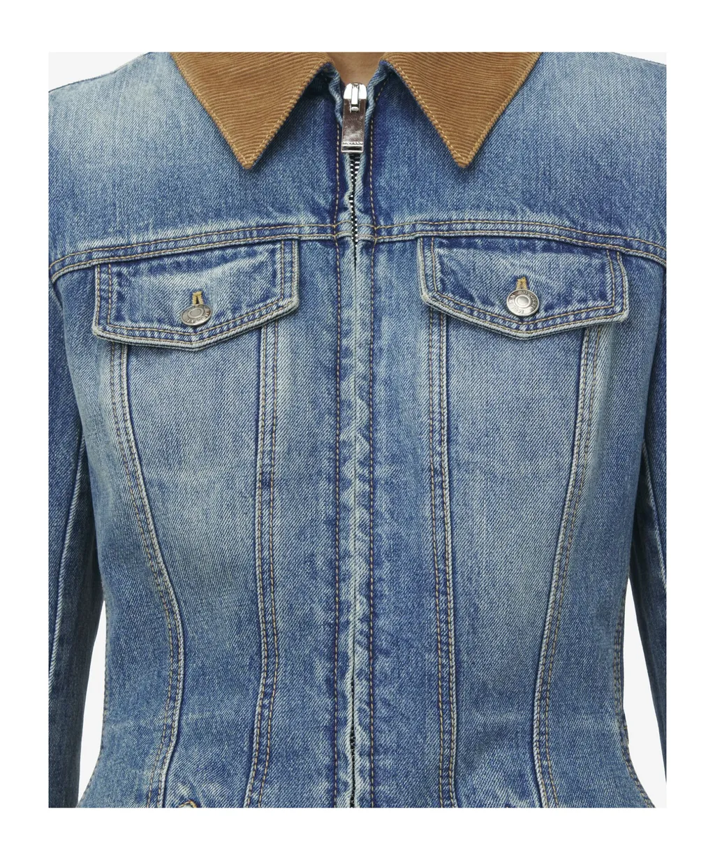 Peplum Denim Jacket