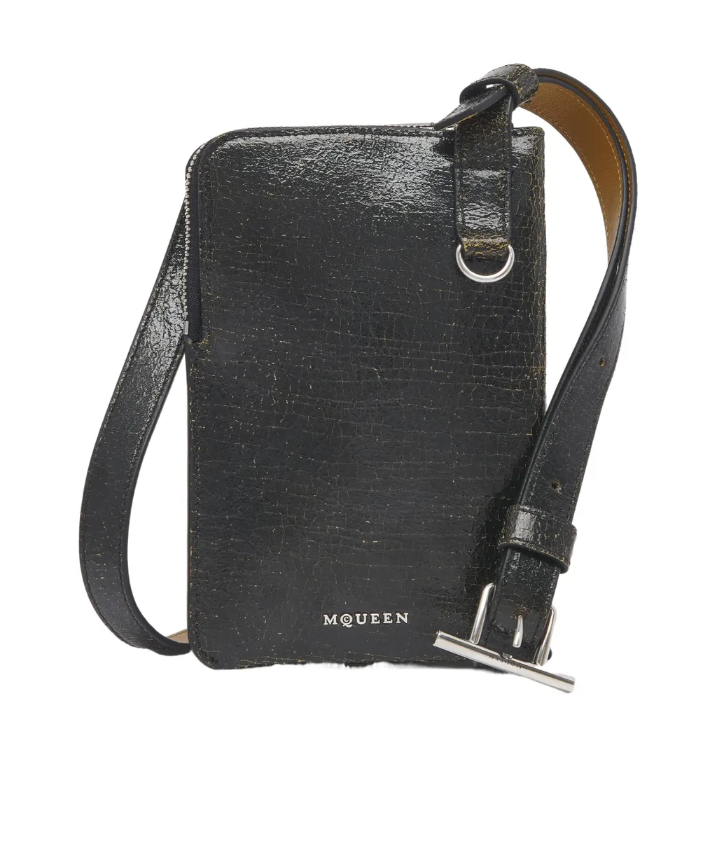 Logo-Lettering Phone Pouch