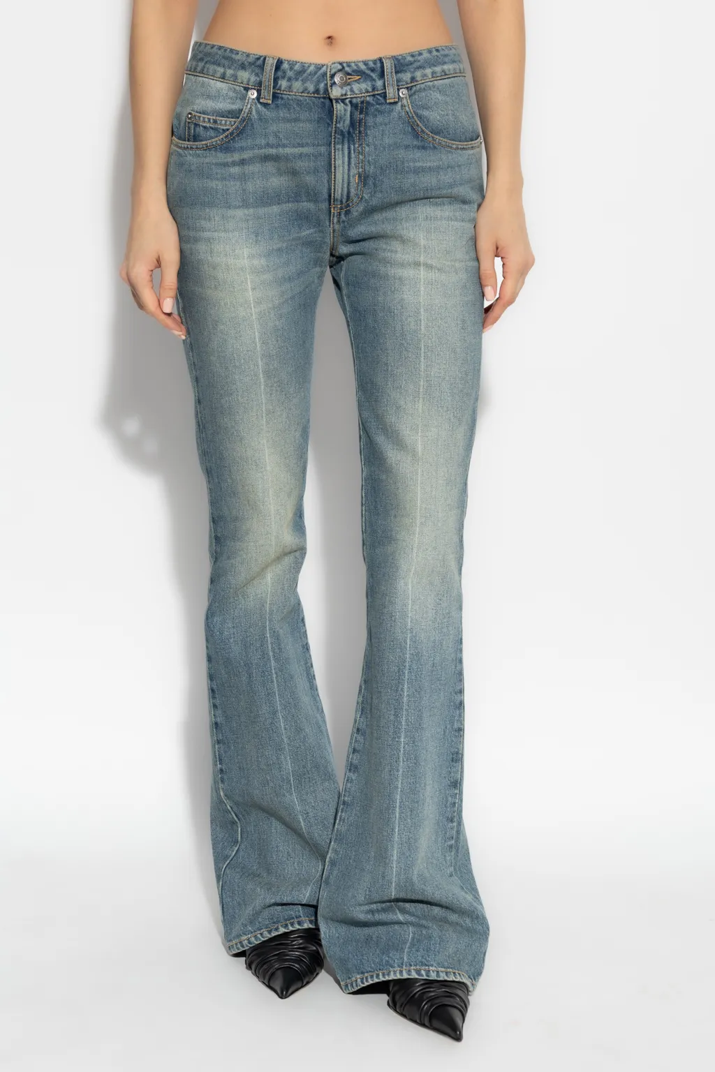 Flared Slim-Fit Jeans