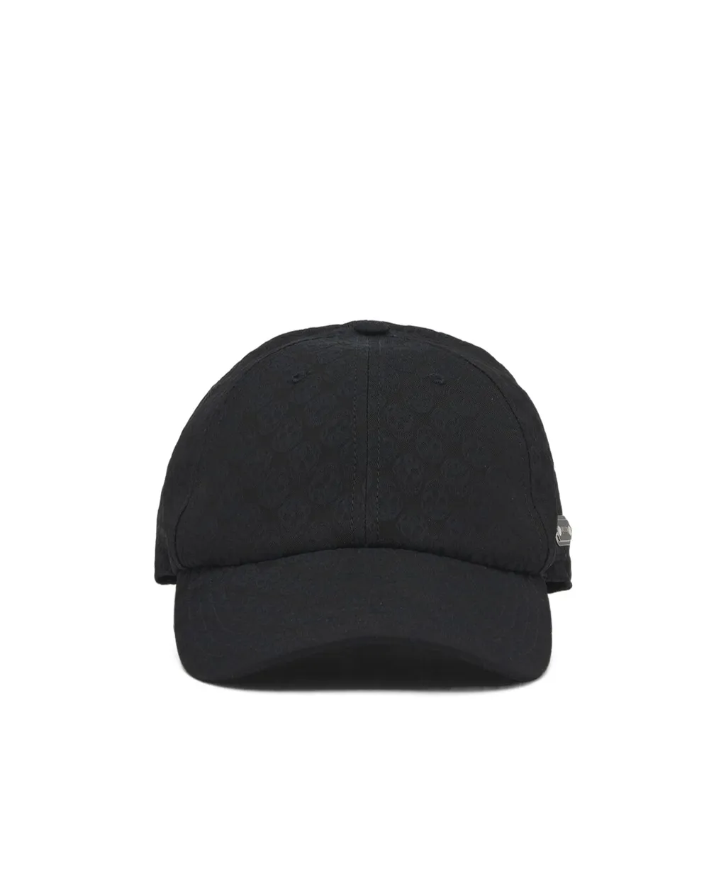 Skull-Jacquard Cap