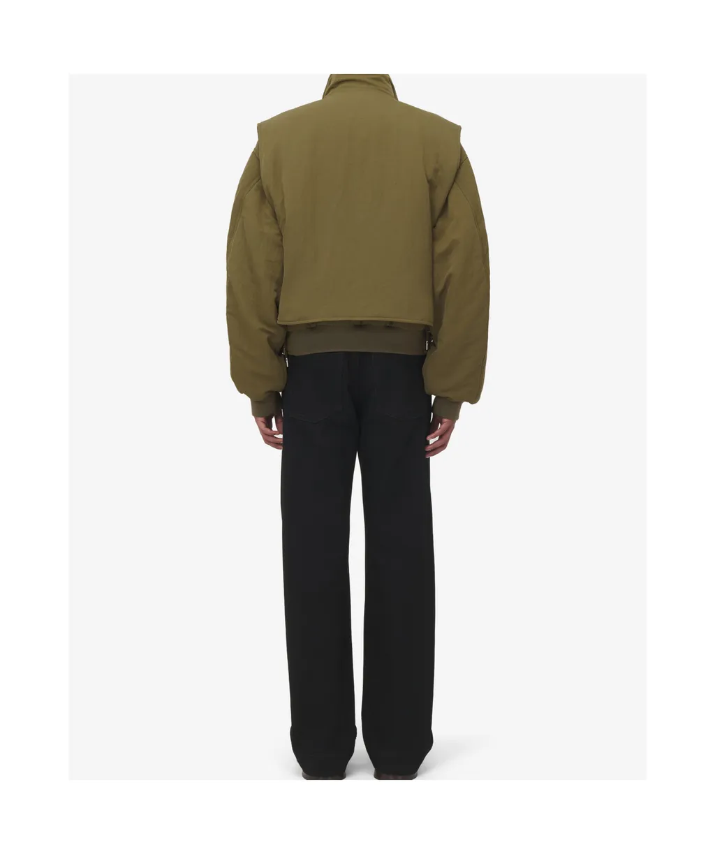 Wide-Leg Logo Patch Jeans