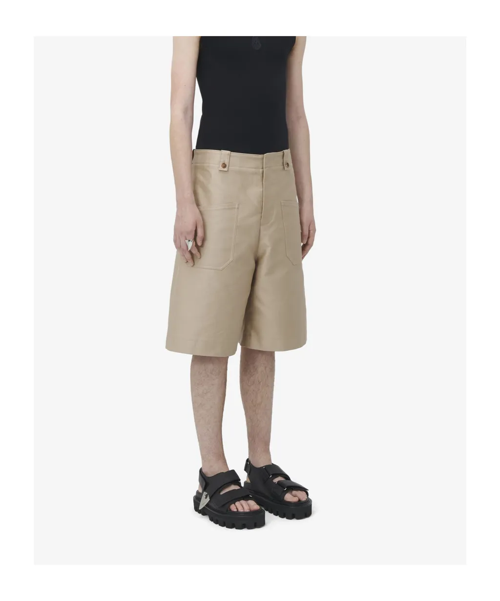 Wide-Leg Pocket Detailed Shorts