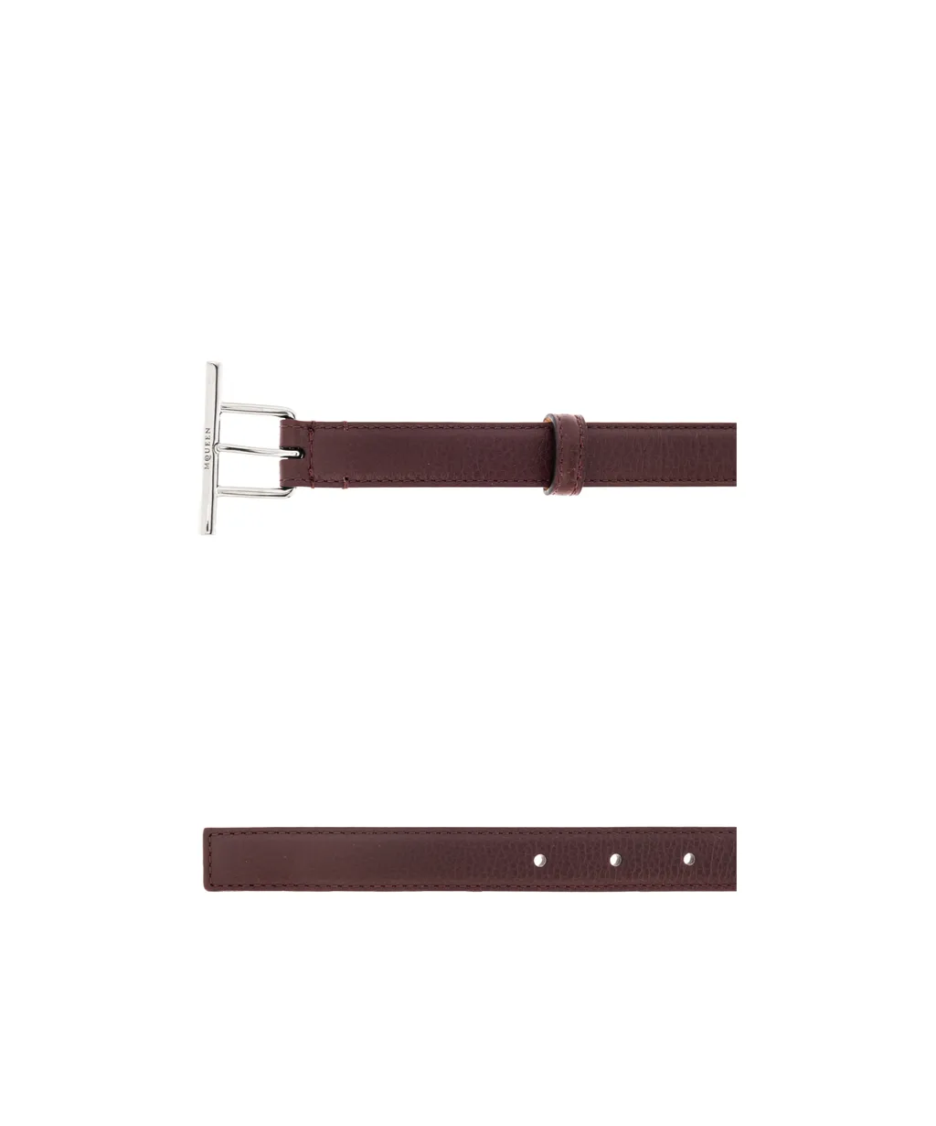 T-Bar Logo Engraved Belt