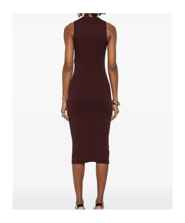 Ribbed Sleeveless Midi Dress