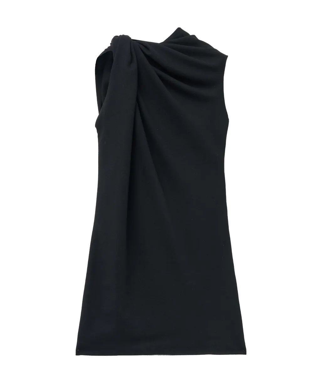 Knot Detailed Mini Dress