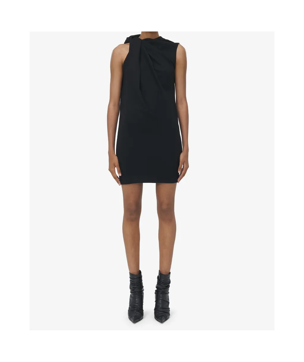 Knot Detailed Mini Dress