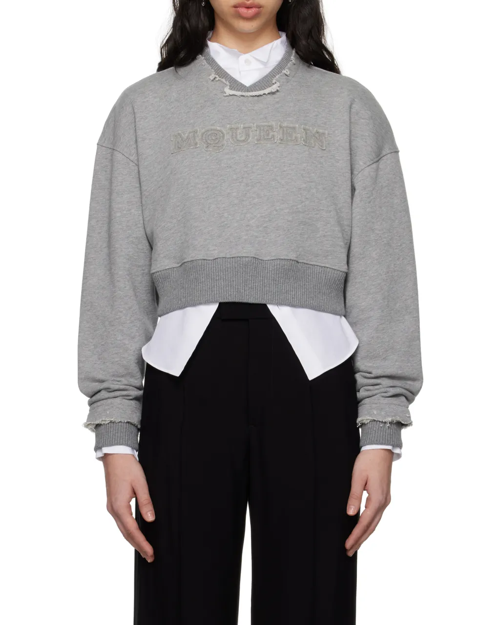 Logo Detailed Cropped Sweatshirt