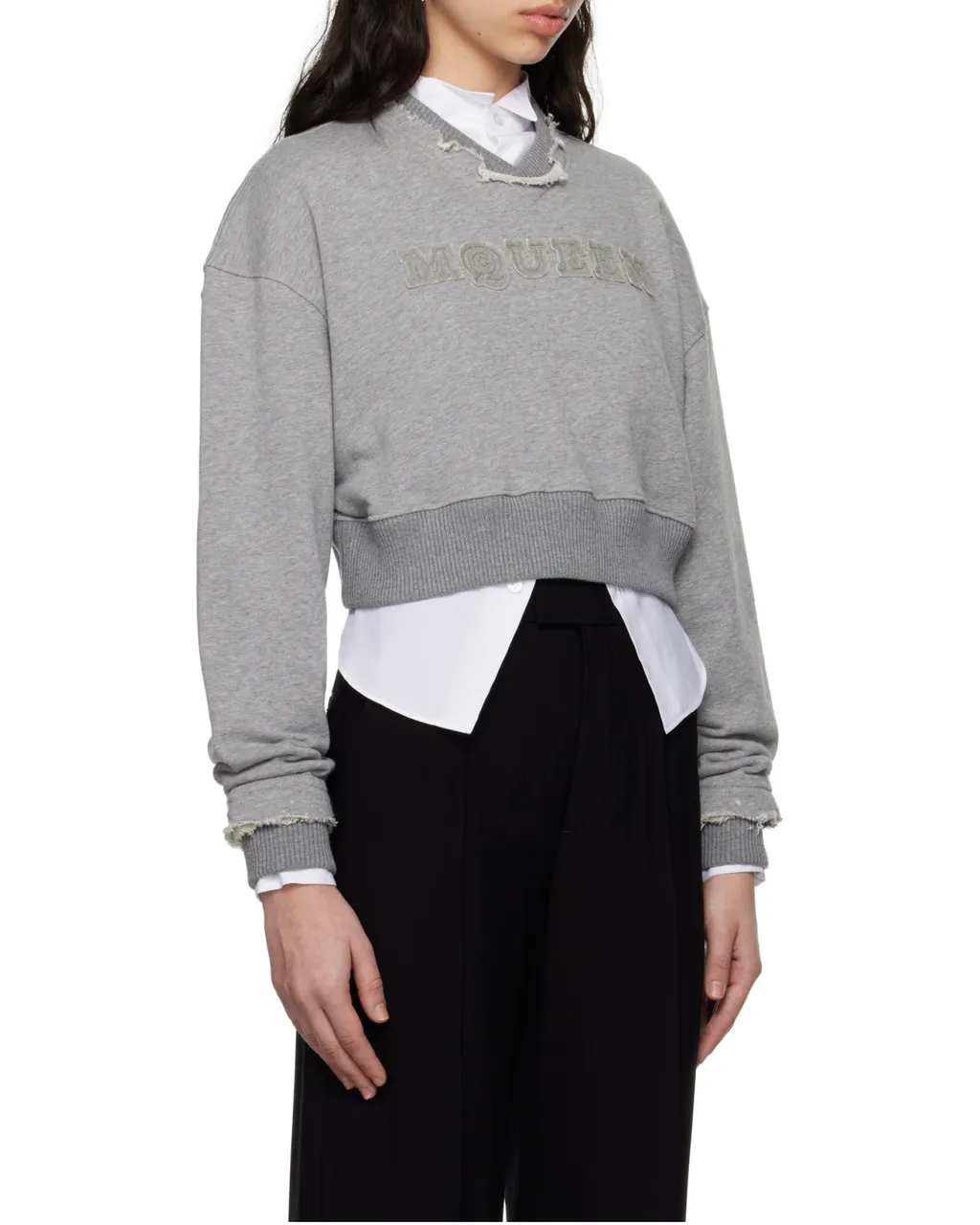 Logo Detailed Cropped Sweatshirt