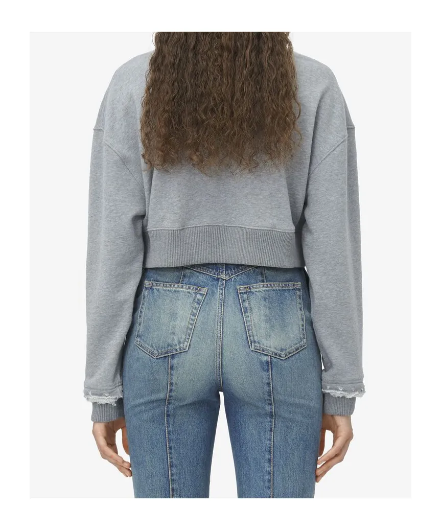 Logo Detailed Cropped Sweatshirt