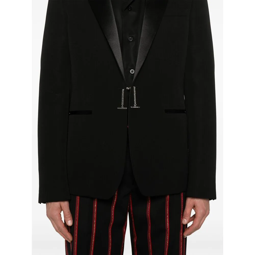 Chain-Embellished Blazer