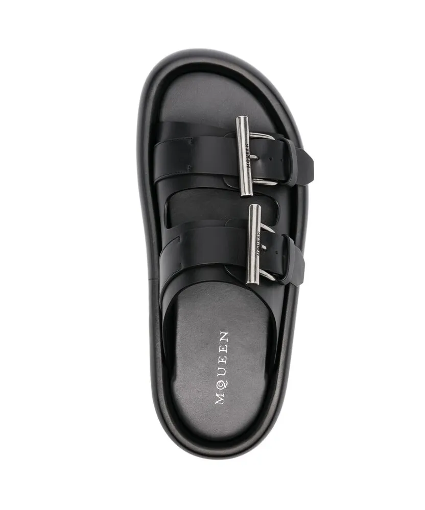 Double Buckle Slip-On Slides