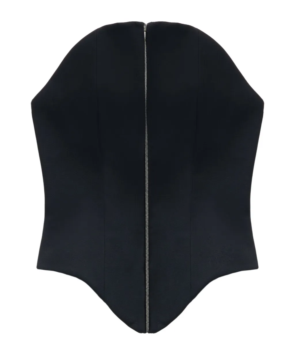 Zipped Corset Top