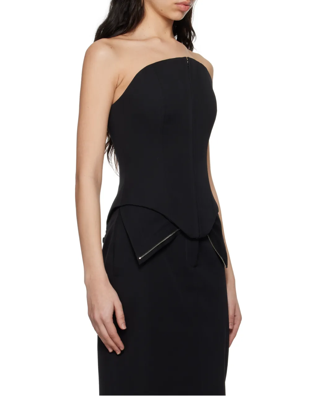 Zipped Corset Top