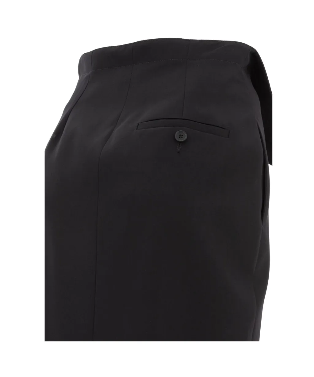 Zip Detailed Midi Skirt