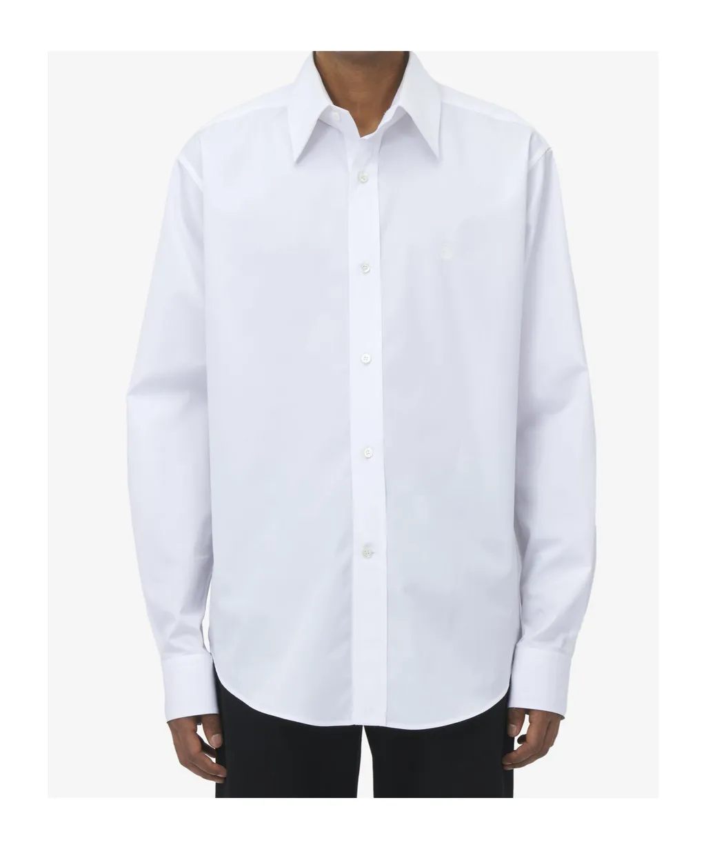 Long Sleeved Skull Embroidered Shirt