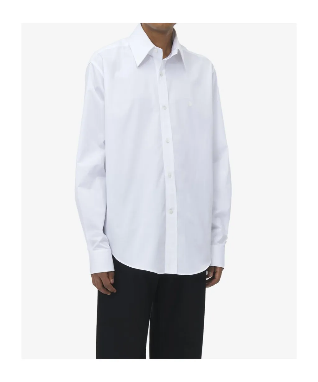 Long Sleeved Skull Embroidered Shirt