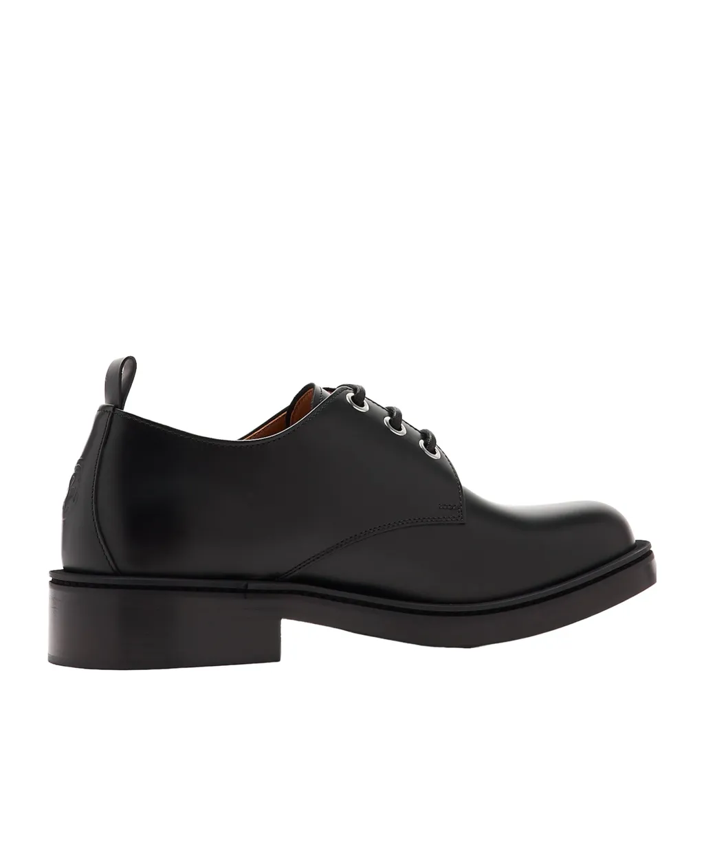 Round-Toe Lace-Up Derby Shoes