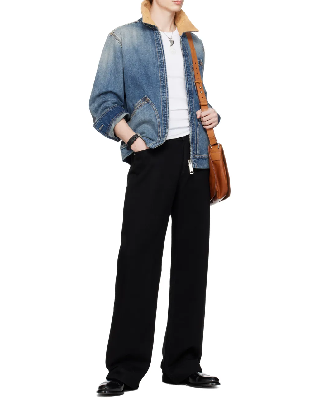Zip-Up Denim Jacket