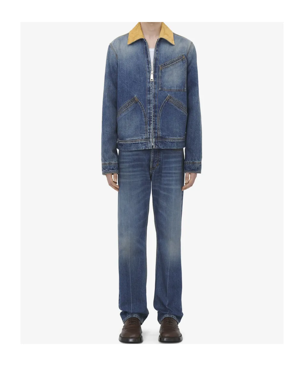 Zip-Up Denim Jacket