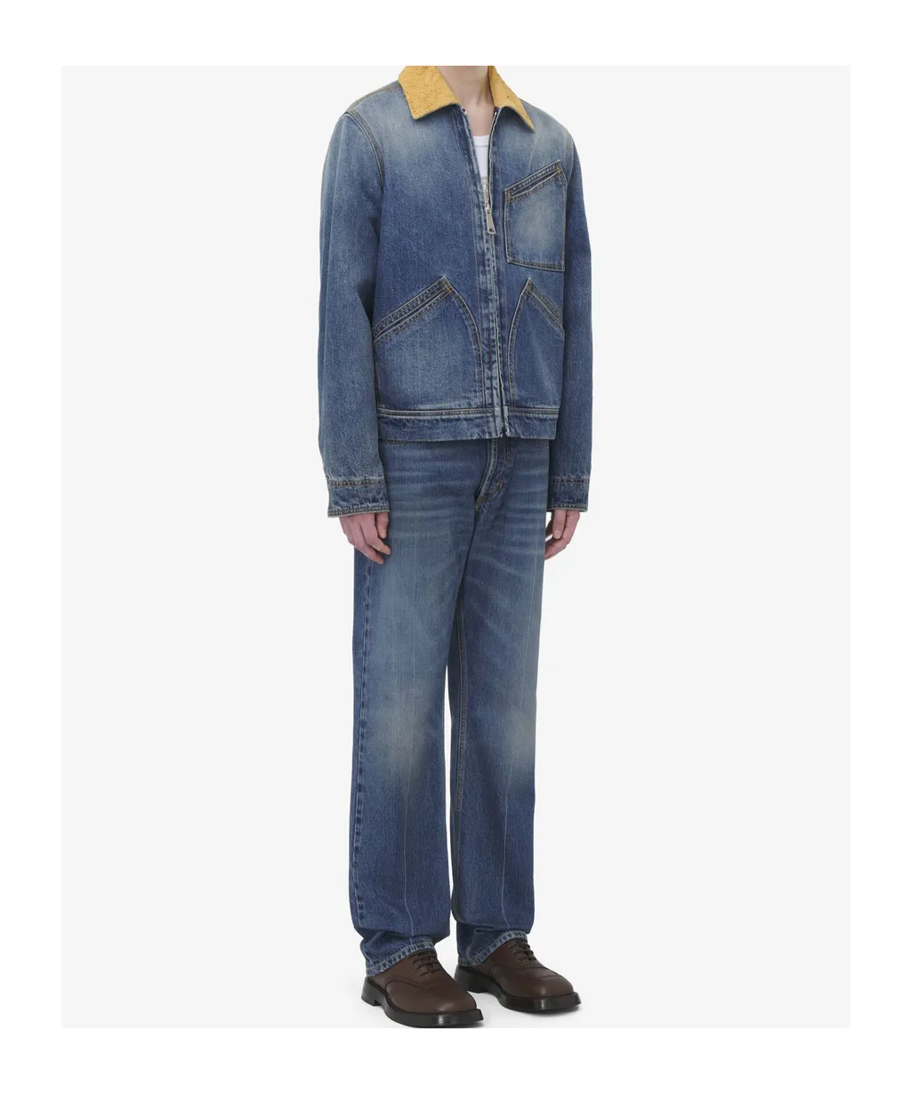 Zip-Up Denim Jacket