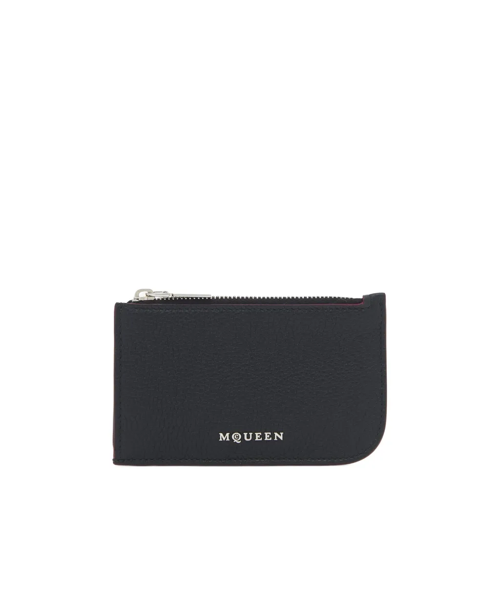 Logo Plaque Zipped Card Holders