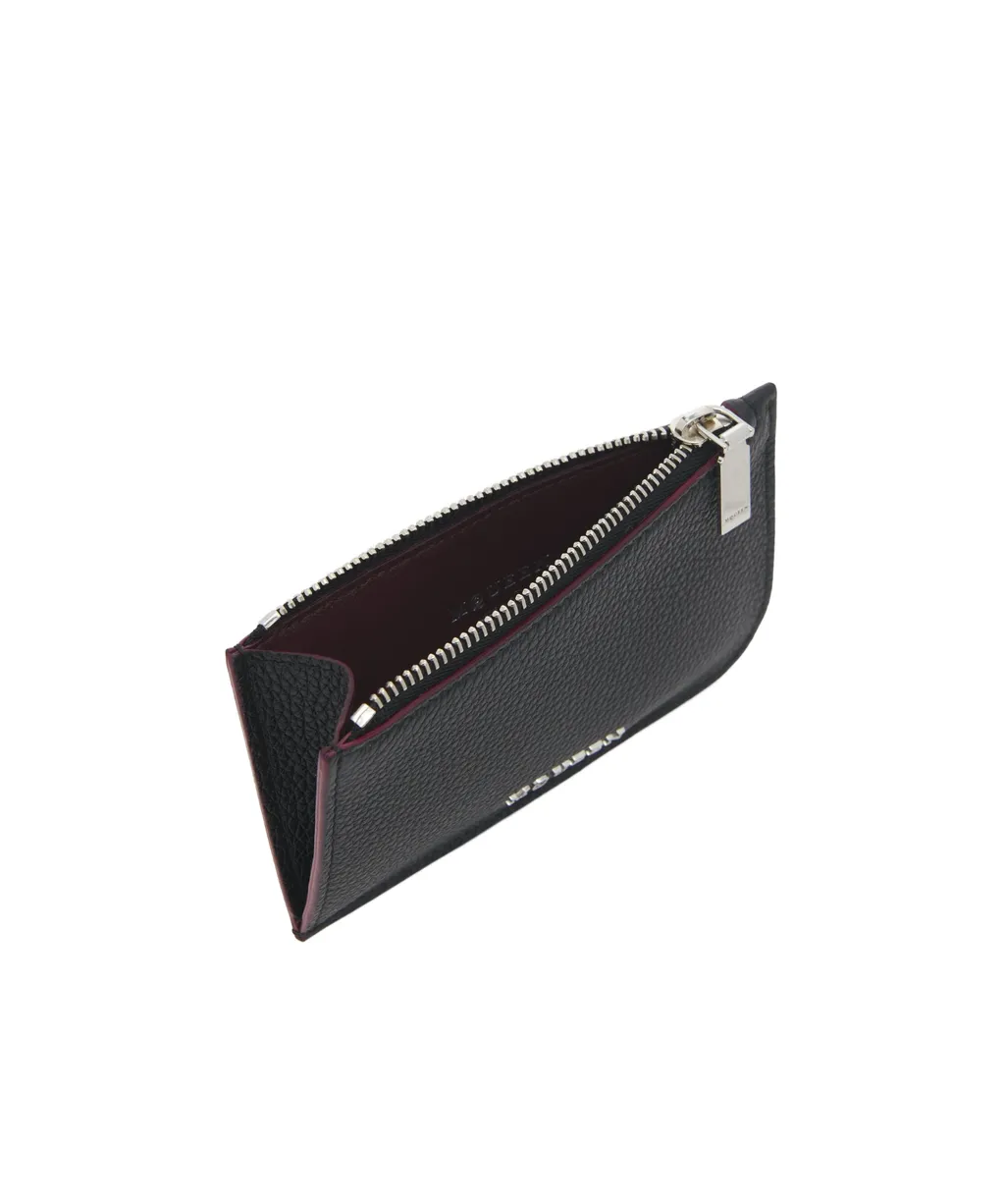 Logo Plaque Zipped Card Holders