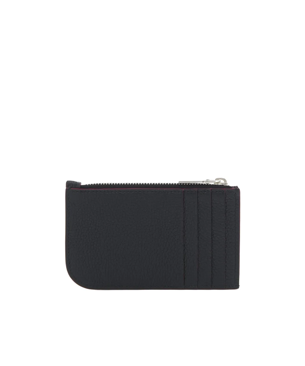 Logo Plaque Zipped Card Holders