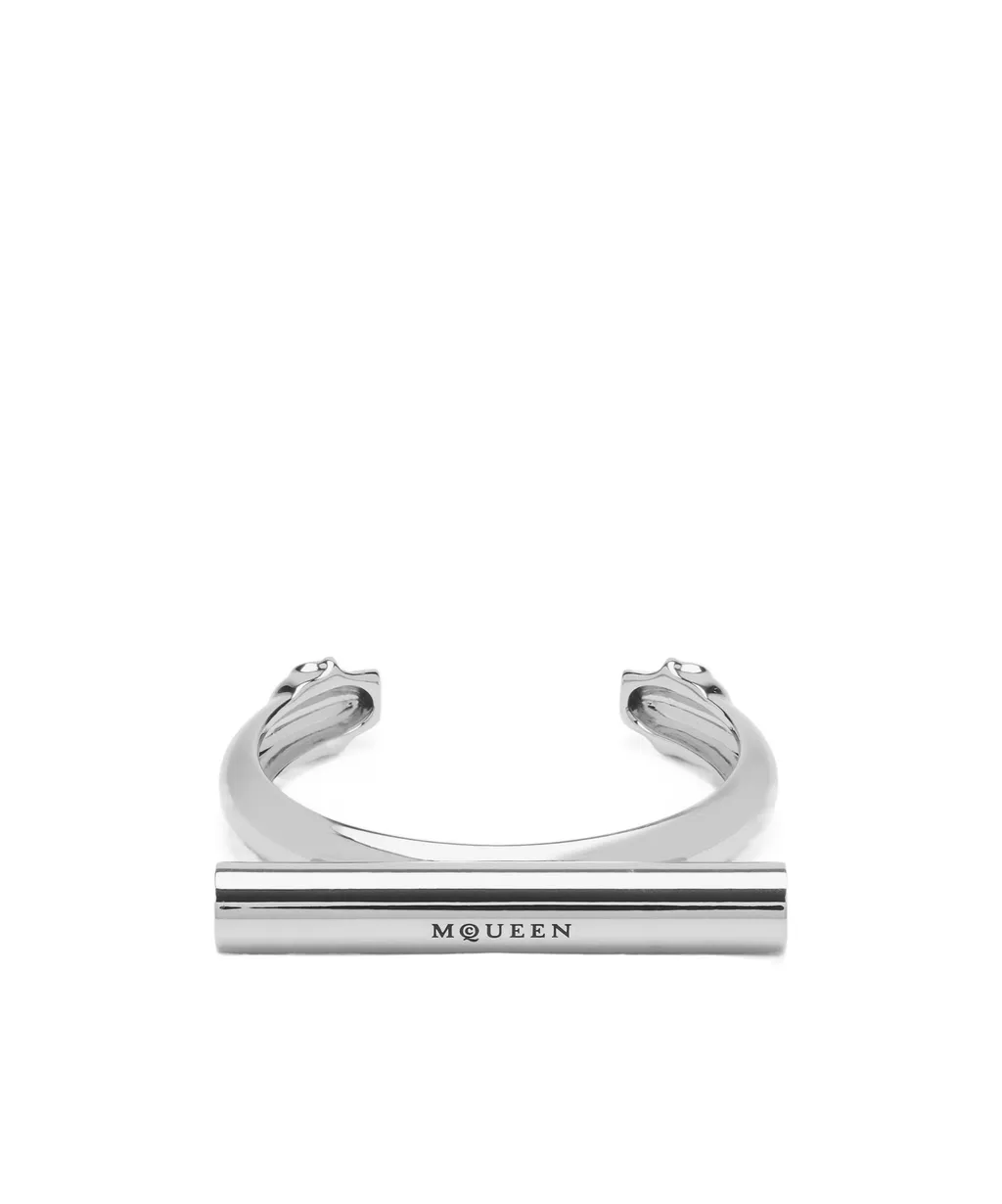 Cross-Bar Logo Engraved Bracelet