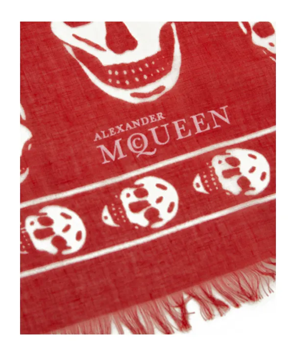 Skull Print Scarf