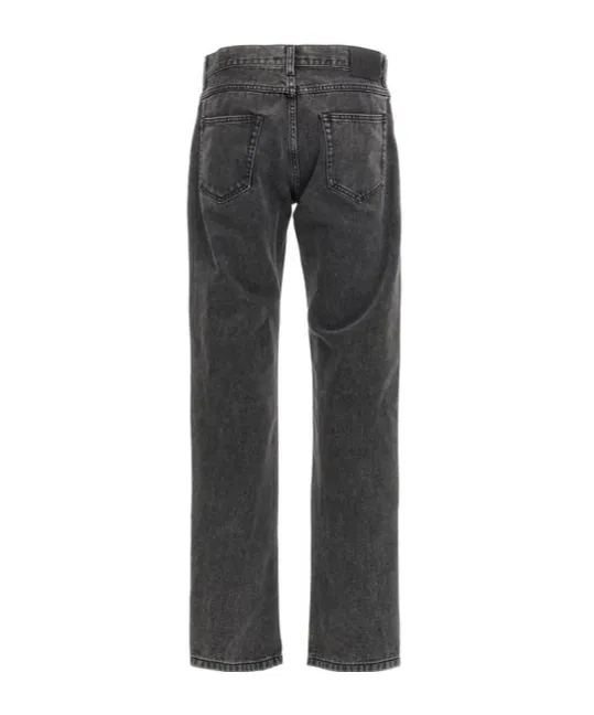 Logo Tag Straight-Leg Jeans