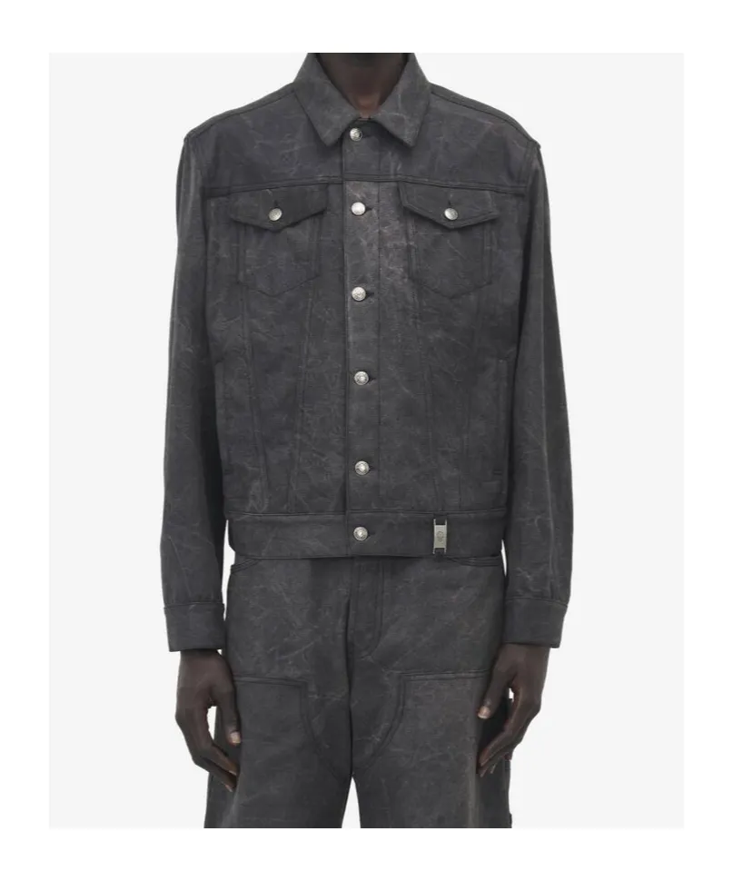 Buttoned Trucker Denim Jacket