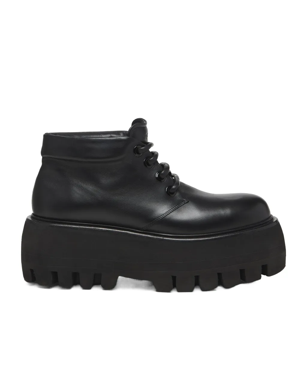 Oversized-Sole Lace-Up Shoes