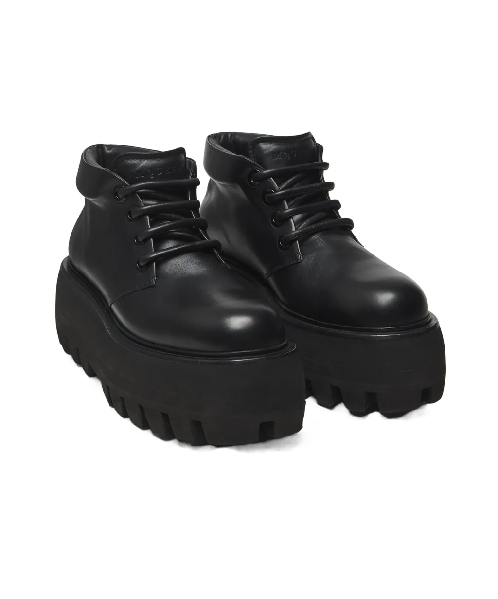Oversized-Sole Lace-Up Shoes