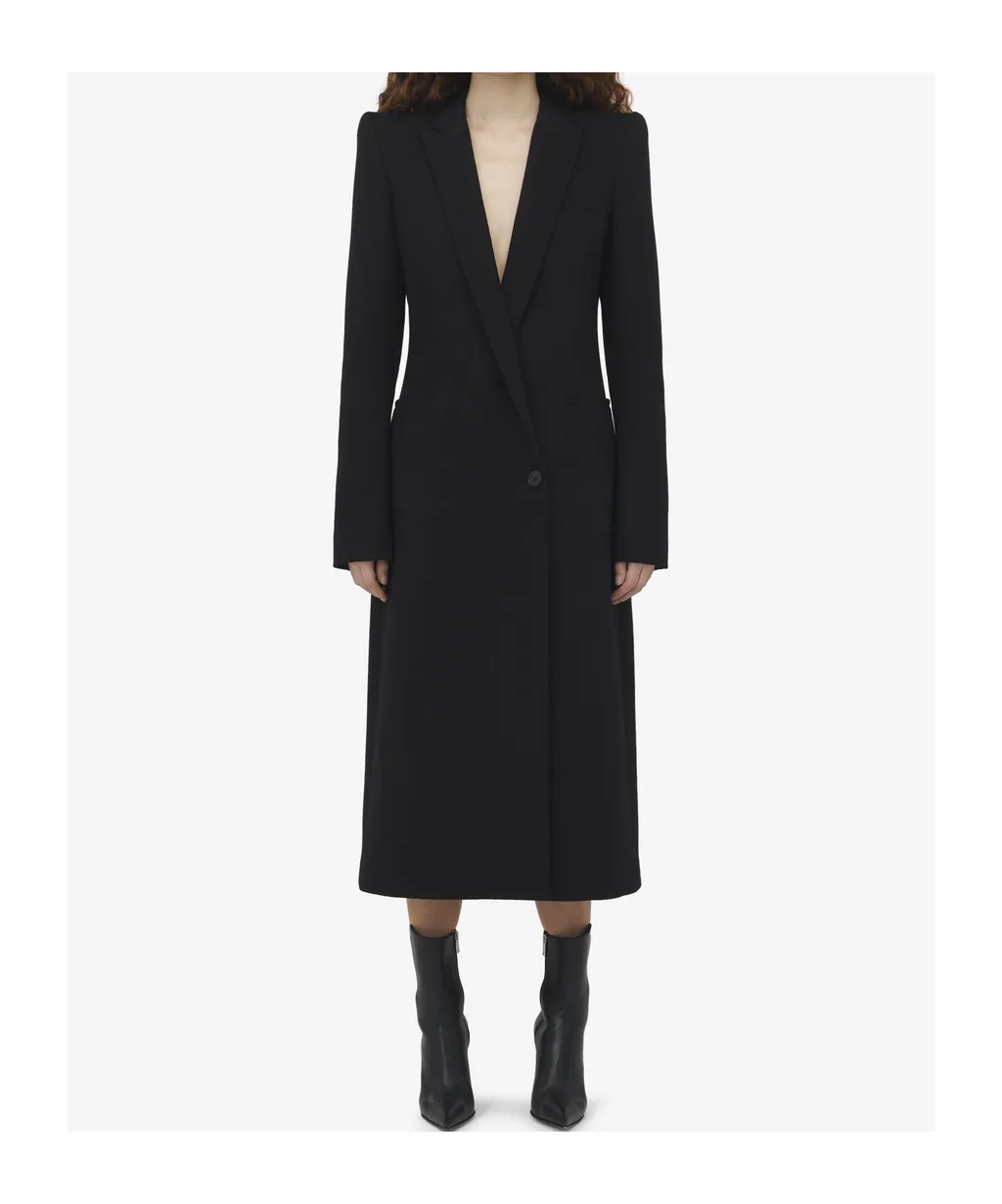 Stacked Shoulder Tailored Coat