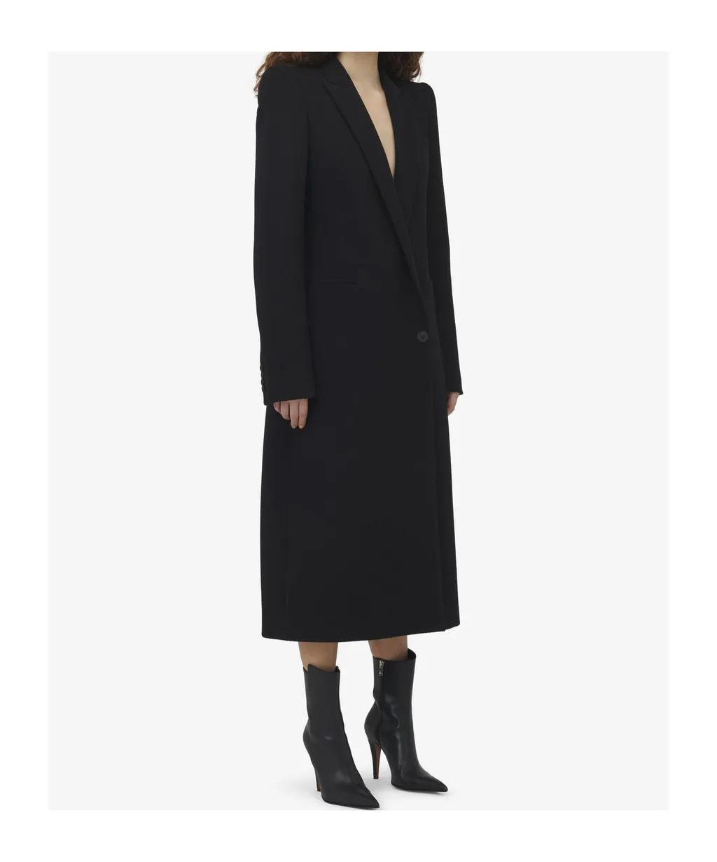 Stacked Shoulder Tailored Coat