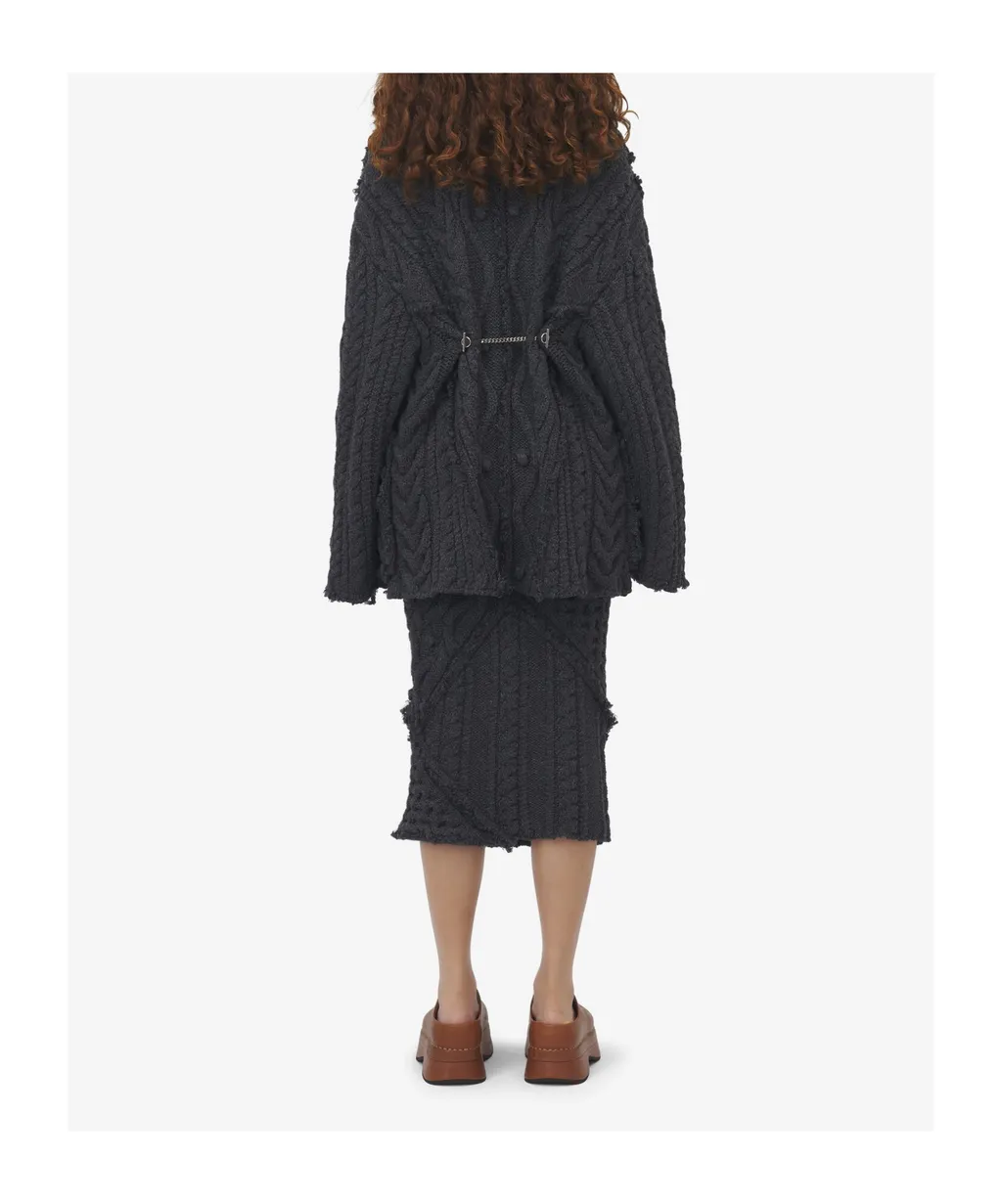 Cable-Knit Cardigan