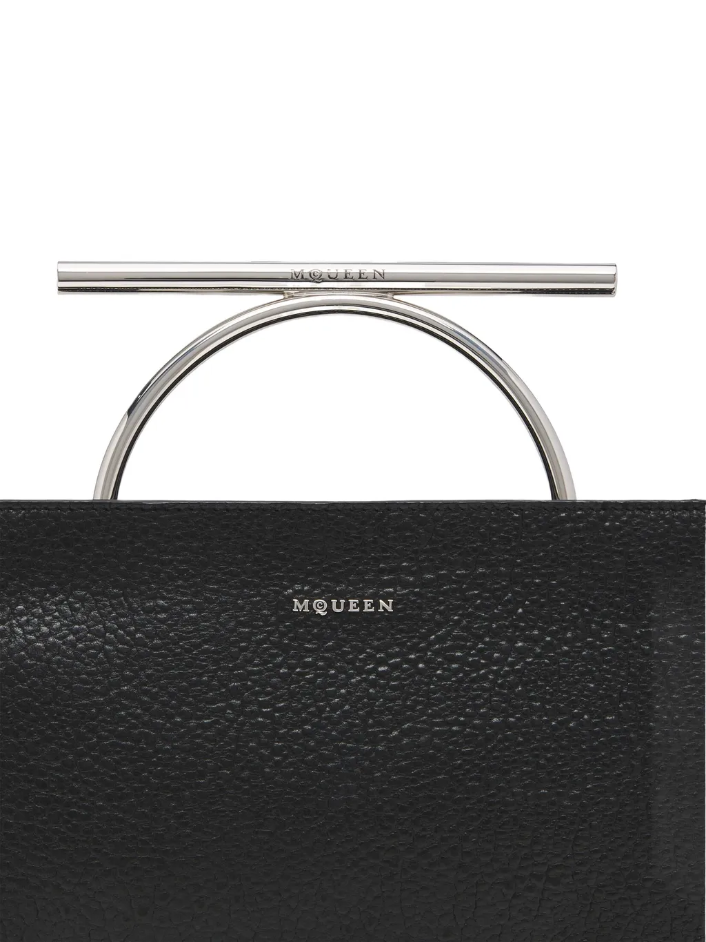 Cross-Bar Logo Lettering Clutch Bag