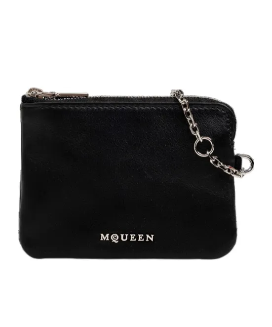 Logo Plaque Chain-Detailed Wallet