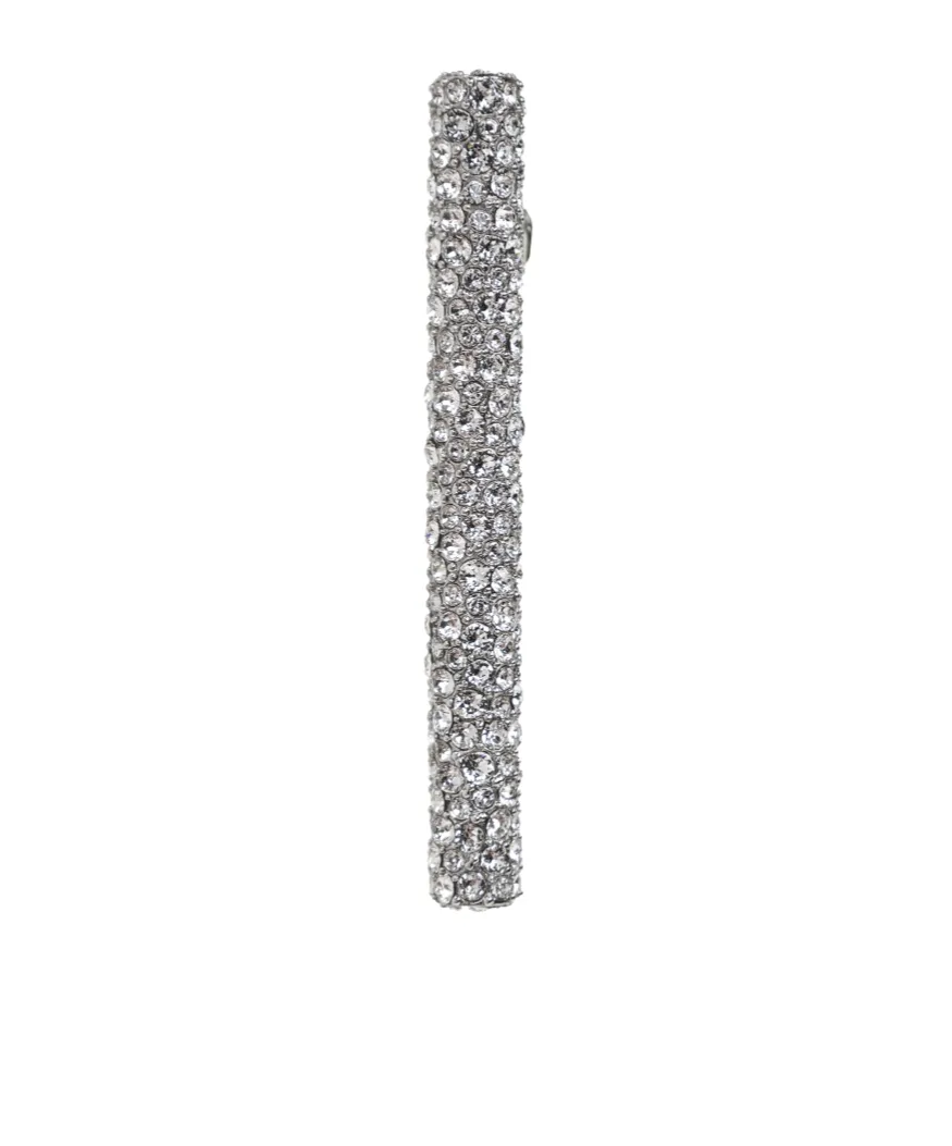 Logo Engraved Embellished Earring