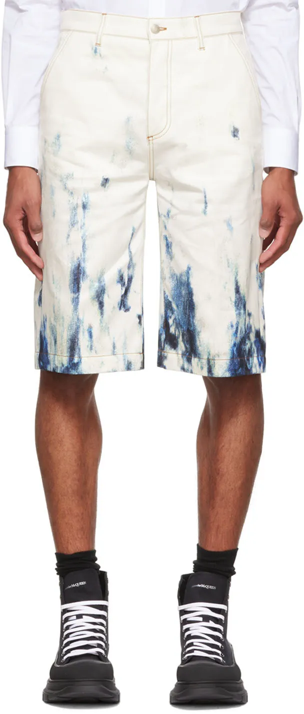 Tie-Dye Print Bermuda Shorts