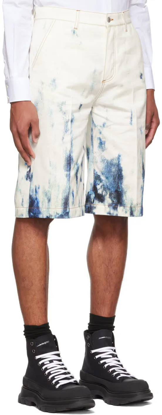 Tie-Dye Print Bermuda Shorts