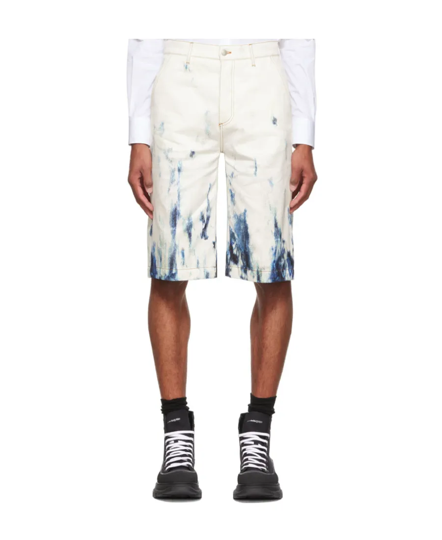 Tie-Dye Print Bermuda Shorts