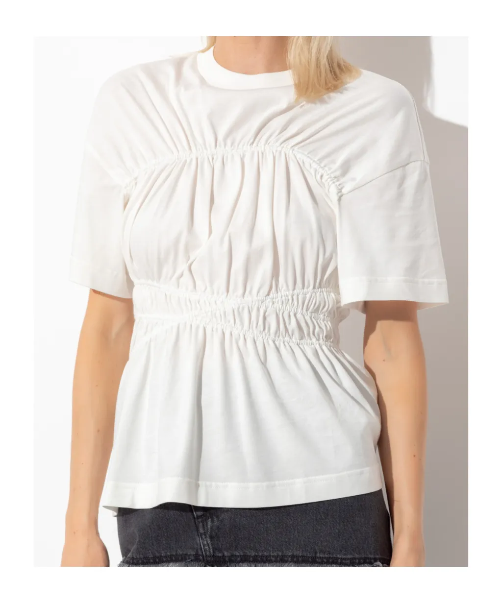 Gathered Crewneck T-Shirt